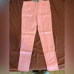 Bright peach pants from Primark.